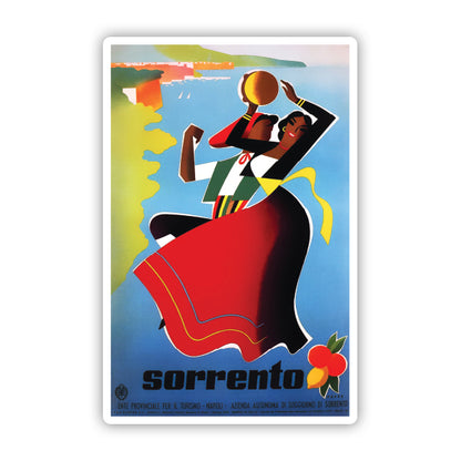 Sorrento Italy Vintage Travel Sticker