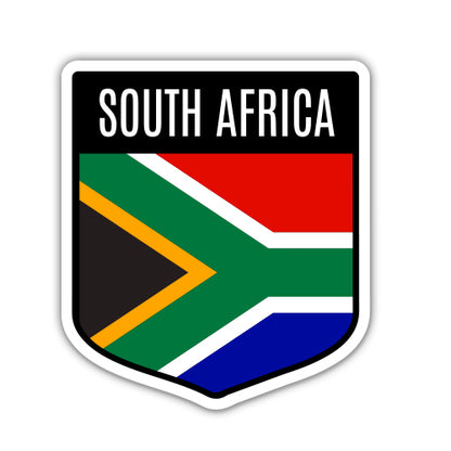 South Africa Flag Shield Sticker