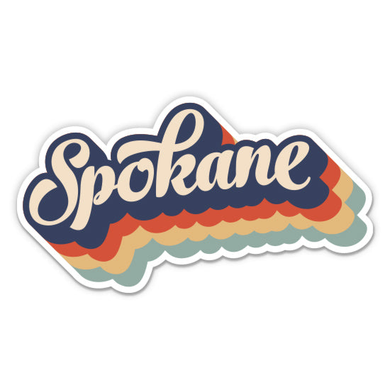 Spokane Washington Retro Sticker