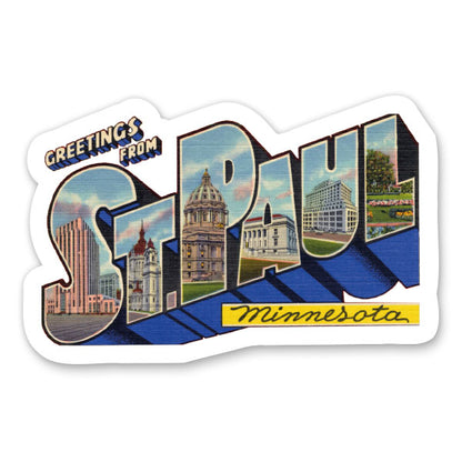 Greetings from St. Paul Minnesota Saint Sticker