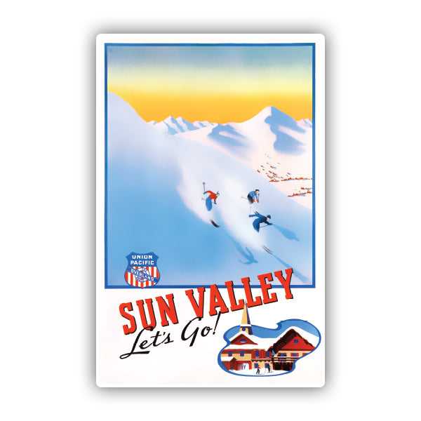 Sun Valley Vintage Travel Sticker