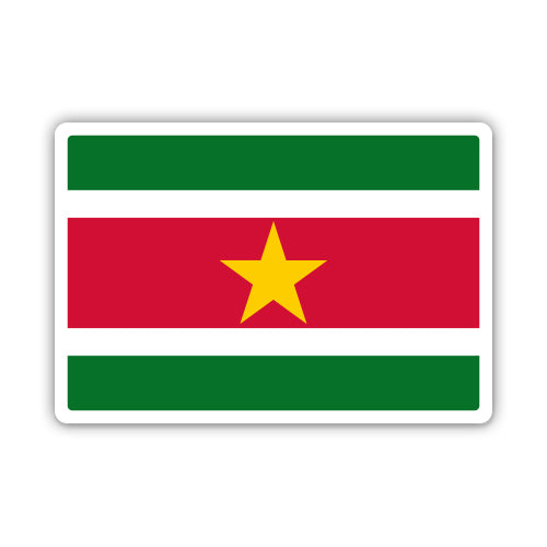 Suriname Flag Sticker