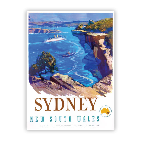 Sydney New South Wales Australia Vintage Travel Sticker