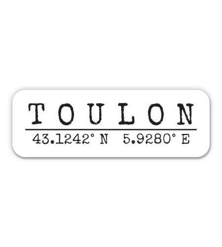 Toulon France Sticker