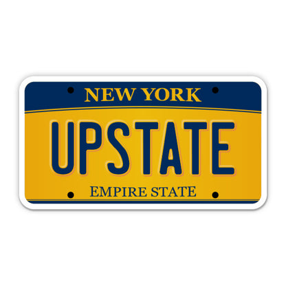 Upstate New York License Plate Style Sticker