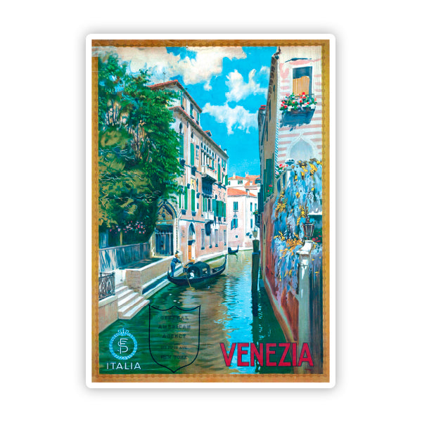 Venezia Vintage Travel Sticker