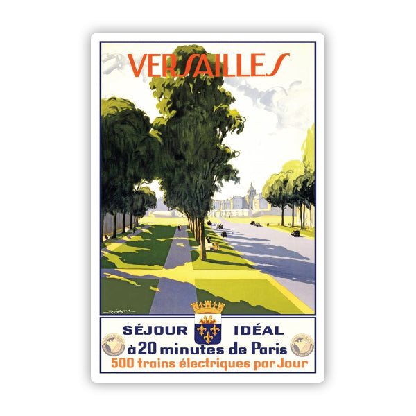 Versailles France Vintage Travel Sticker
