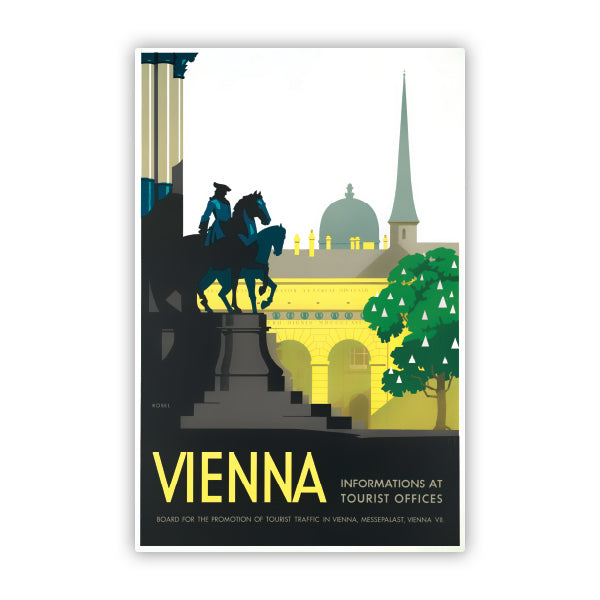 Vienna Austria Vintage Travel Sticker