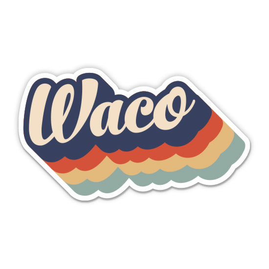Waco Texas Retro Sticker