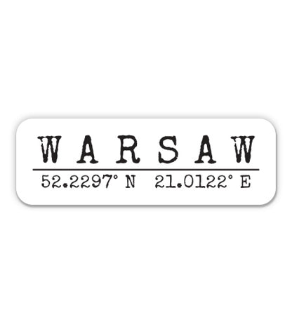 Warsaw Poland Sticker