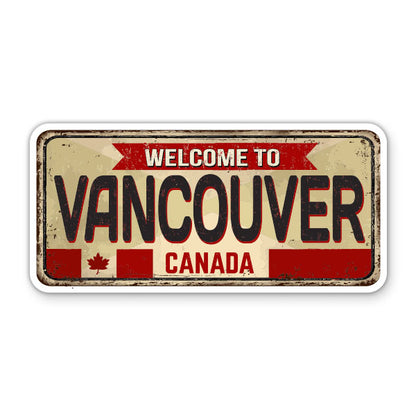 Welcome to Vancouver Canada Sticker
