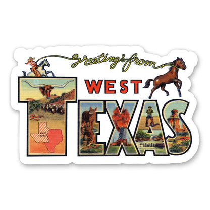 Greetings from West Texas Sticker