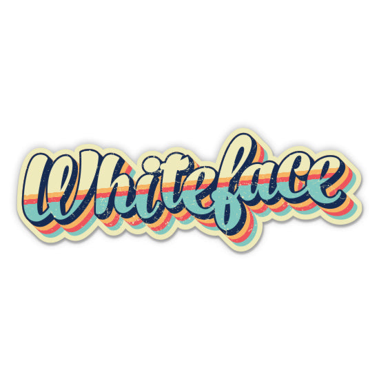 Whiteface New York Retro Ski Style Sticker
