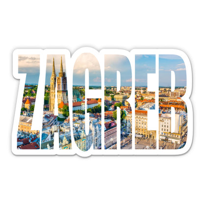 Zagreb Croatia Sticker