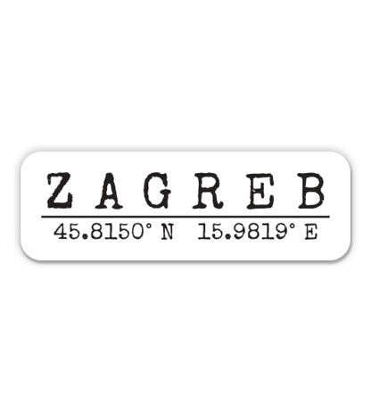 Zagreb Croatia Sticker