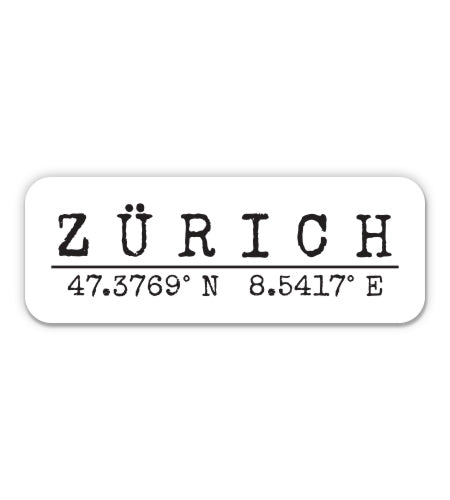 Zurich Switzerland Sticker