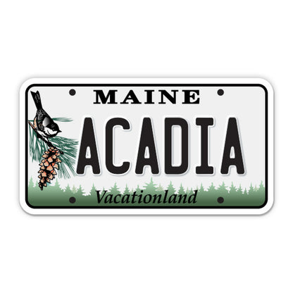 Acadia Maine License Plate Style Sticker