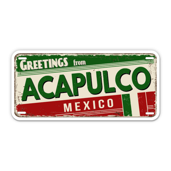 Greetings from Acapulco Mexico Sticker