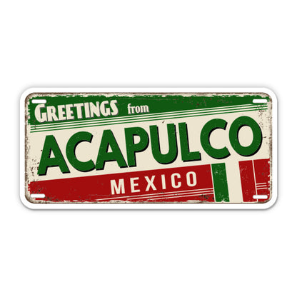 Greetings from Acapulco Mexico Sticker