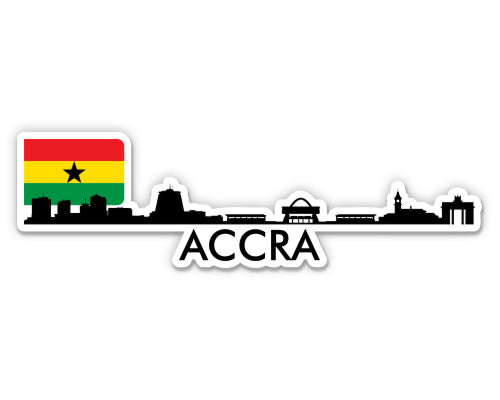 Accra Ghana Skyline  Sticker