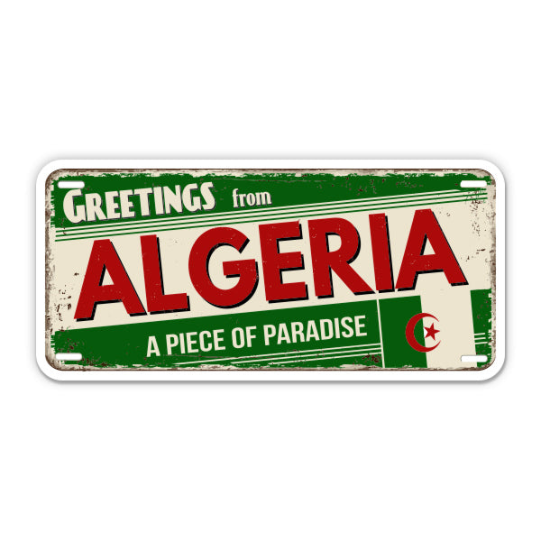 Greetings from Algeria Sticker