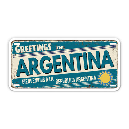 Greetings from Argentina Sticker