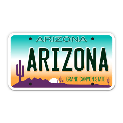 Arizona License Plate Style Sticker