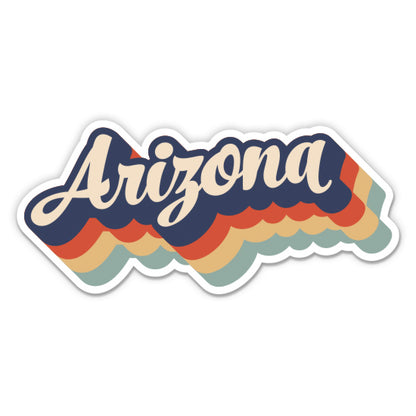 Arizona Retro Letters Style Sticker