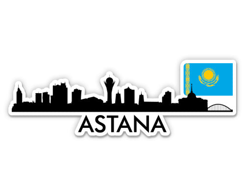 Astana Kazakhstan City Skyline Sticker