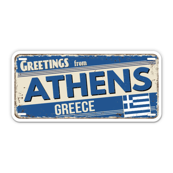 Greetings from Athens Greece Sticker