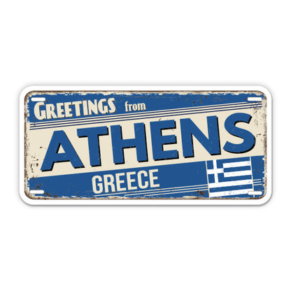 Greetings from Athens Greece Sticker