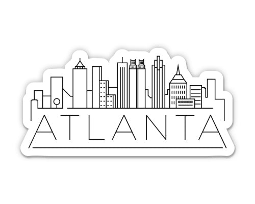 Atlanta Georgia City Skyline Sticker