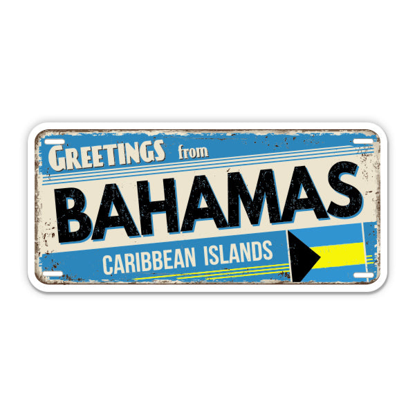 Greetings from Bahamas Sticker
