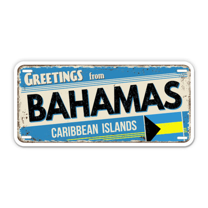 Greetings from Bahamas Sticker