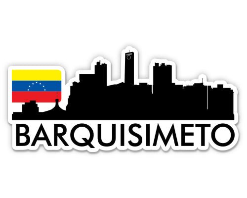 Barquisimeto Venezuela City Skyline Country Flag Sticker