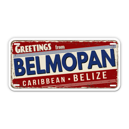 Greetings from Belmopan Belize Sticker