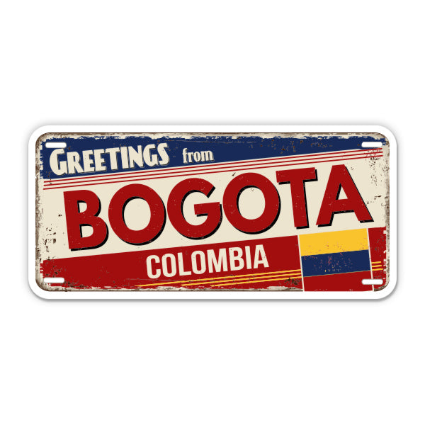 Greetings from Bogota Colombia Sticker