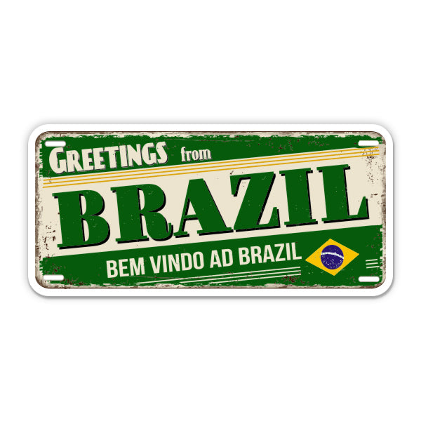 Greetings from Brazil Sticker