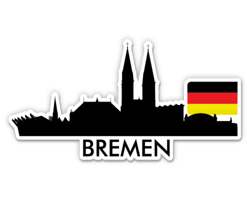 Bremen Germany City Skyline Sticker
