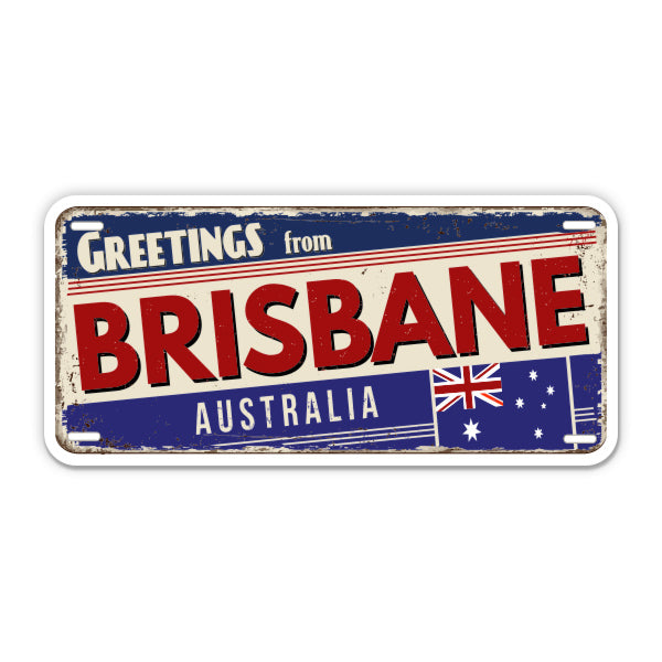 Greetings from Brisbane Australia Sticker
