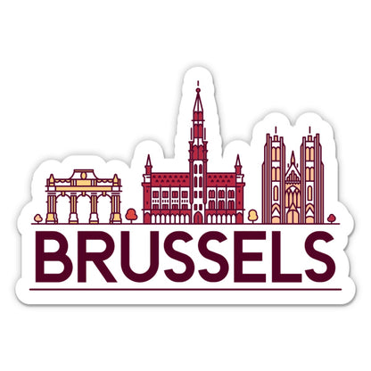 Brussels Belgium Sticker