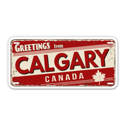 Greetings from Calgary Canada Sticker