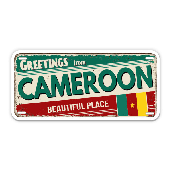 Greetings from Cameroon Sticker