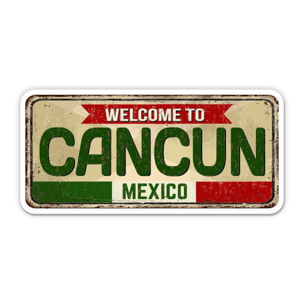 Welcome to Cancun Mexico Sticker