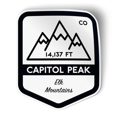 Capitol Peak Colorado Sticker