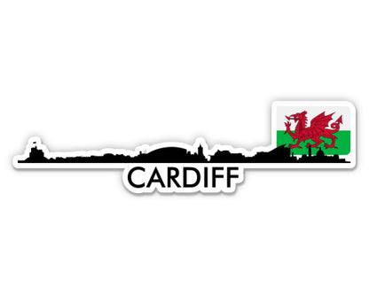 Cardiff Wales Skyline  Sticker