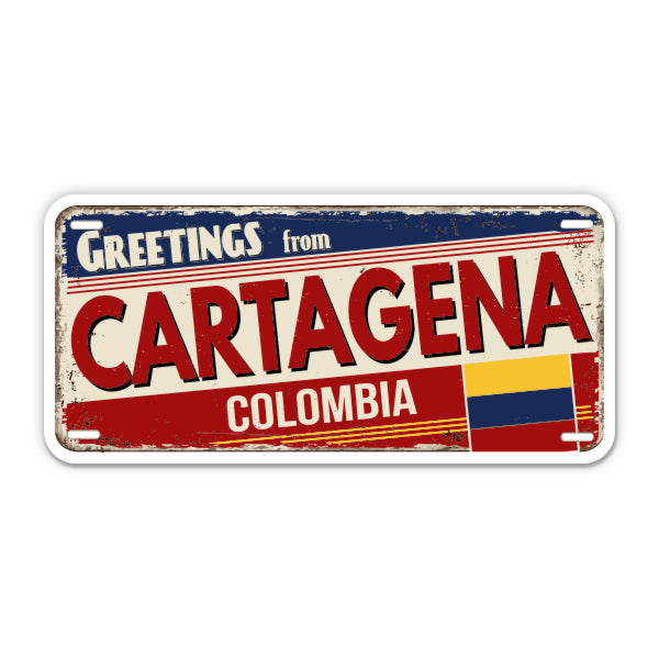 Greetings from Cartagena Colombia Sticker