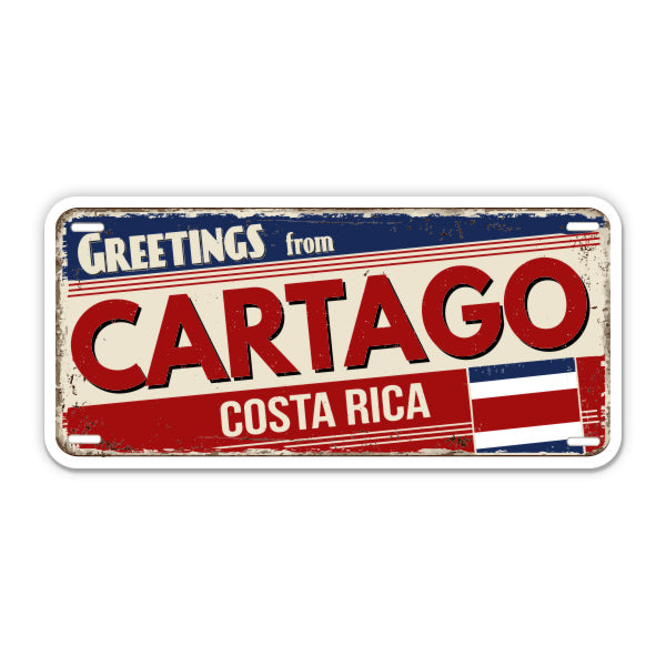 Greetings from Cartago Costa Rica Sticker