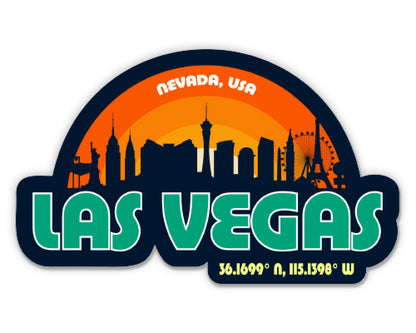 Las Vegas Nevada Skyline Sticker