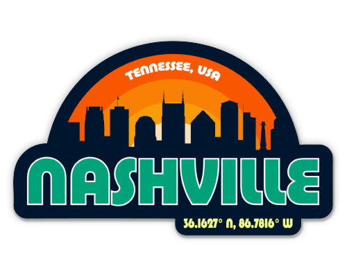 Nashville Tennessee Skyline Sticker